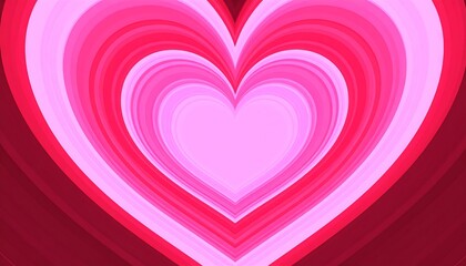 Abstract heart shape with concentric gradients