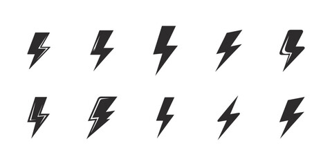 Modern Electric Bolt Logo with Futuristic Blue Light Design.