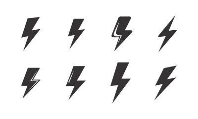 Modern Electric Bolt Logo with Futuristic Blue Light Design.