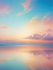 Obraz premium Delicate brushstrokes of color splashing across a soft and serene pastel-colored landscape
