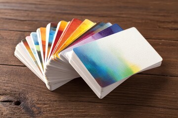 Colorful Card Samples: Design & Printing