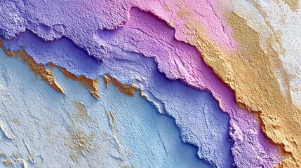 Abstract pastel texture with gold accents