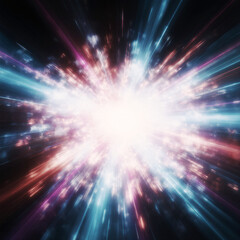 Technology background with flowing particle waves. Abstract tech wallpaper. Science presentation template, Futuristic wave background with flowing neon curves in blue over a backdrop. Generative AI