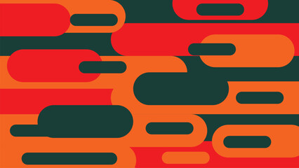 Rounded rectangle background with orange color and black. suitable for wallpaper