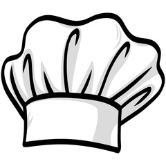 Chef Hat Cap Cartoon Illustration Drawing Vector