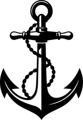 Anchor silhouette Vector Art