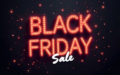 Black friday sale banner. Vector illustration. High quality