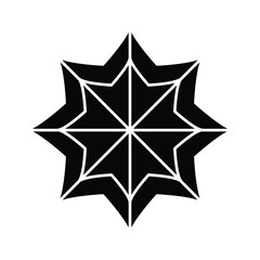 Islamic Hexagon icon design template