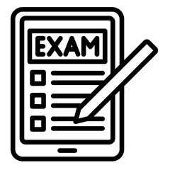 Exam  Icon Element For Design