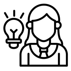 Idea  Icon Element For Design