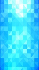 Abstract geometric pattern of light and dark blue triangles forming a mosaic-like texture