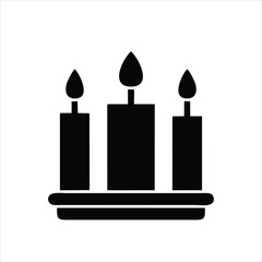 Blown candle icon isolated on white background from party collection. Trendy and modern Blowing candle icons Candle symbols for logos, web, apps, UI.