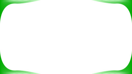 White Background with Rounded Green Corners – Minimal Abstract Vector Border Design