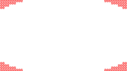 White Background with Red Dotted Pattern in the Corners – Modern Abstract Vector Design