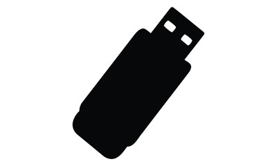 Usb drive icon vector, USB flash drive, memory stick, data storage