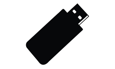 Usb drive icon vector, USB flash drive, memory stick, data storage
