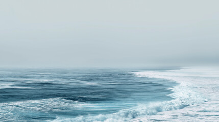 Fototapeta premium Ocean Landscape Photo for Nature, Sea, Scenery Design