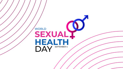 World Sexual Health Day poster vector illustration. Promote open conversations around sexual well-to raise awareness about the mission. pregnancy test symbol. Banner poster, flyer. vector illustration