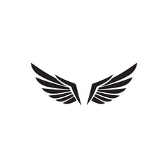 Obraz premium wings icon vector illustration design template On White Back ground
