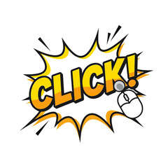 Click Command Comic Book Style with Mouse