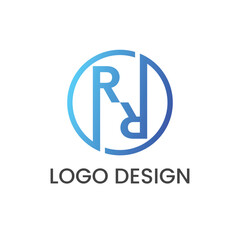 Creative RR Letter Logo Design Template