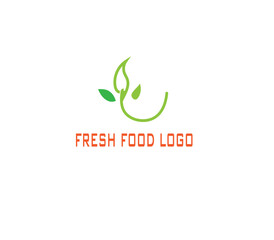 Fototapeta premium fresh food logo