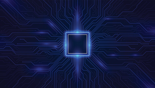 Circuit board. Technology background. Central Computer Processors CPU concept. Motherboard digital chip.