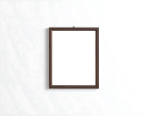 Empty picture frame on a wall
