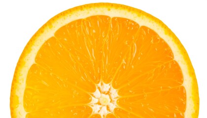 Orange Slice, Close-up, White Background