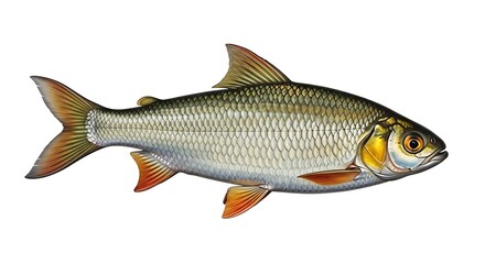 Freshwater Fish, Close-up Image.