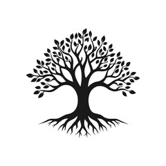tree silhouette vector