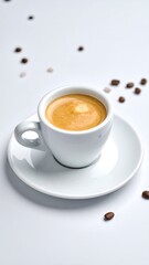 Fototapeta premium Espresso in white cup (1)