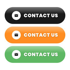 Clickable Contact Us Buttons in Modern Design with Email Icon - Instant Communication and Engagement for Websites, Apps, and Digital Marketing Campaigns