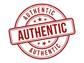 Authentic stamp seal emblem red neon glow certified genuine product guarantee mark transparent background