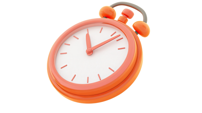 stopwatch 3d rendering on white background
