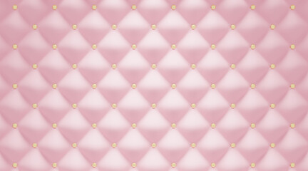 キルティング背景（丸鋲・ピンク）blenderで制作の3DCG