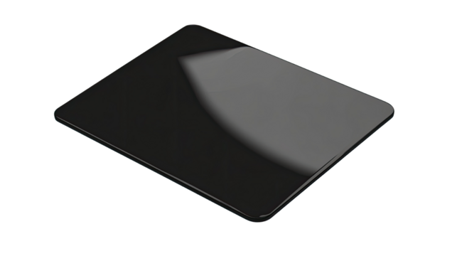 black credit card 3d rendering on white background