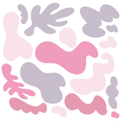 Pastel Organic Abstract Shapes