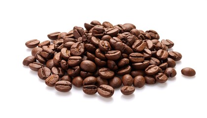 Fototapeta premium Roasted Coffee Beans Pile Closeup.