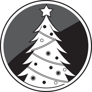 Christmas Vector, Merry Christmas Vector, Christmas Tree Vector