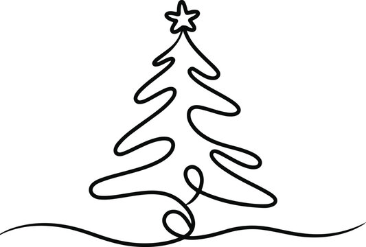 Christmas Vector, Merry Christmas Vector, Christmas Tree Vector