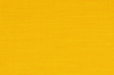 Fototapeta premium Yellow linen fabric cloth texture background, seamless pattern of natural textile.