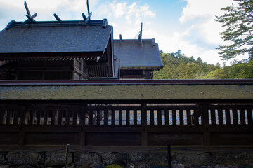 日本の島根の出雲の出雲大社の本殿