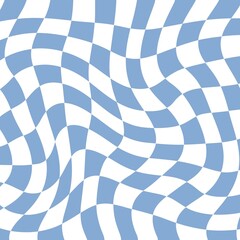 blue and white chevron pattern