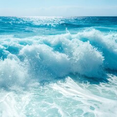 Fototapeta premium waves on the beach