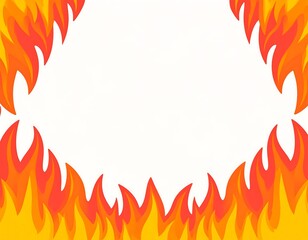 Flaming border design