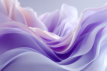 Obraz premium This image features soft and flowing abstract fabric with smooth purple and pink waves, showcasing elegant and graceful curves.