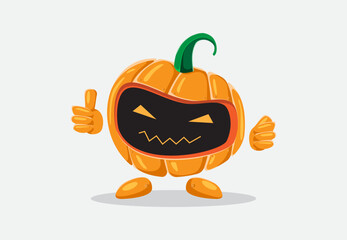 Pumkin Robot vector illustration