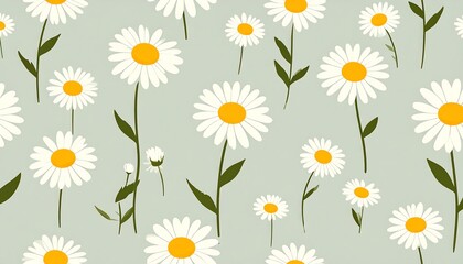 Floral daisy pattern background