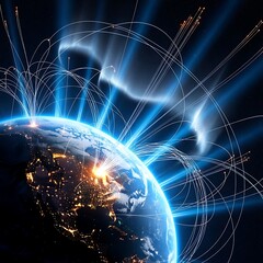 Obraz premium Global network